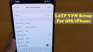 How To Setup L2TP VPN For iPhone For Free | Free Unlimited VPN without any ADS