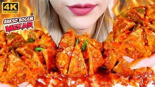 ASMR BAKSO URAT BOGEM MEKAR JUMBO SAMBAL LAVA MERCON SPICY JUMBO MEATBALLS