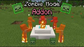 Zombie Mode in Minecraft??!! - Addon Showcase