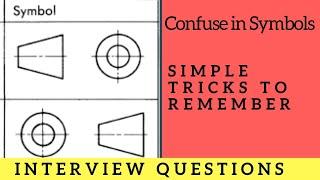 How to remember First angle and third angle Symbols | Simple tricks |