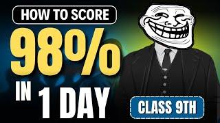 CLASS 9TH : Complete in 1 Day  | how to complete syllabus in 1 day | class 9 final exam 2025 ️