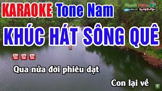 Khúc Hát Sông Quê Karaoke Beat Nam - Nhạc Sống Thanh Ngân