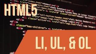 Learn HTML with Keith: LI, UL, & OL