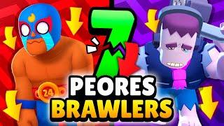 ¡ADIÓS AMIGOS!  7 PEORES BRAWLERS de BRAWL STARS