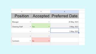 Google Sheet: Add date drop-down