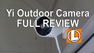 Yi Outdoor Security Camera Review - Unboxing, Setup, Settings, Installation, Footage