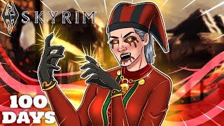 I Spent 100 Days In Skyrim Legendary Difficulty As A Vampire (Skyrim Movie)
