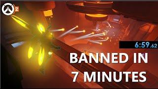 How I accidentally got the world's fastest ban in Overwatch 2... (with glitches)