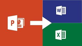 Embed PowerPoint into Excel and Word