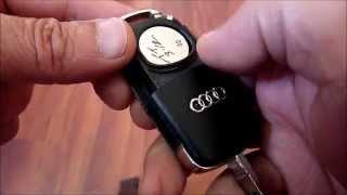 Change a8 d3 keyfob battery to fix no key identified remote lock unlock smart key