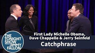 Catchphrase with First Lady Michelle Obama, Dave Chappelle and Jerry Seinfeld