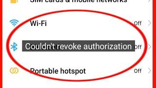 Couldn't Revoke Authorization On MIUI | How To Fix Couldn't Revoke Authorization Problem In Xiaomi