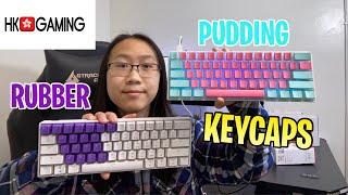 HK Gaming Pudding and Rubber Keycaps Review