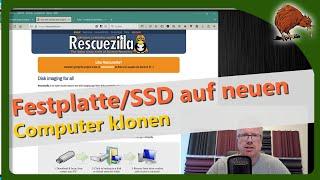 Festplatte auf neuen Computer klonen mit RescueZilla