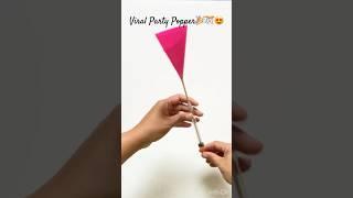 Waste Pen Viral Party Popper #diy #craftideas #trending #partypopper #wastematerialcraft