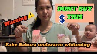 MY HONEST REVIEW TO SAKURA UNDERARM WHITENING @Mrstanvlog