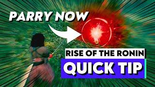 How To Parry / Counterspark The Best Way |  Rise Of The Ronin Quick Tips