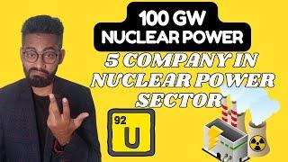 5 Company for Nuclear Power in India️‍️ 100 GW Nuclear Power Vision️ #stockmarket