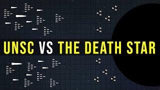 Could the UNSC HOME FLEET destroy the DEATH STAR? | Halo vs Star Wars