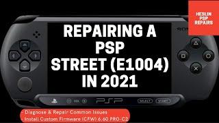 Repairing a PSP Street (E1004) & Installing Custom Firmware in 2021 - Power/Charging Fuse + Speaker