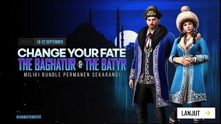 ELITE PASS DISKON ! FULL REVIEW BUNDLE THE BAGHATUR & BATYR CHANGE YOUR FATE EVENT BESOK SIANG !