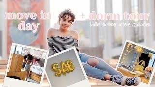 SAB move in day + dorm tour | ballet summer intensive diaries ep.4