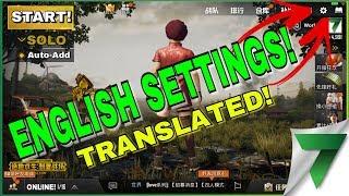 PUBG MOBILE ENGLISH SETTINGS! TUTORIAL! | PlayerUnknown's Battlegrounds Mobile Lightspeed