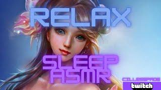 Twitch Streamer Girl Sleeping in flower pijama ASMR Sleep Relax with me