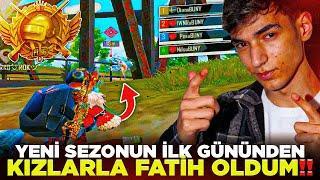 GELENEK BOZULMADI! YENİ SEZONUN İLK GÜNDEN KIZLARLA FATİH OLDUM! / Pubg Mobile