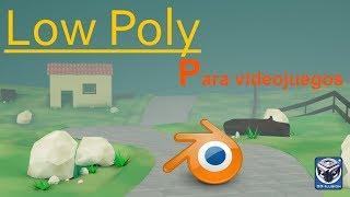 Blender 2.8 low poly  escenas para videojuegos {tutorial español} Principiantes.