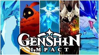 Genshin Impact - All Boss Fights  "In Update Version 1.01" (PS4 PRO)
