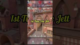 First time Use Jett valorant #valorant #jettvalorant #gaming #valorantclips #trendingshorts