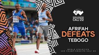 Afrifah surprises Tebogo to win 200m gold in 19.96 | World Athletics U20 Championships Cali 2022