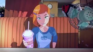 Gwen tries the Grimace Shake