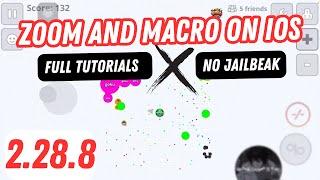 ZOOM ON MACRO IN AGARIO ON IOS | NO JAILBREAK | FULL TUTORIALS