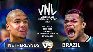 Netherlands vs Brazil | Men's VNL 2024