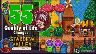 55 Quality of Life Upgrades with Stardew Valley 1.4 Update Showcase | Better Interface and Gameplay