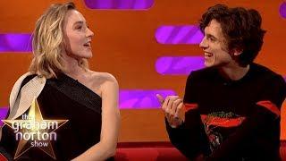 Saoirse Ronan & Timothée Chalamet Joke About Pronouncing 'Timothée Chalamet'