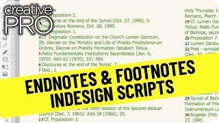 Endnotes to Footnotes InDesign Script ft. Erica Gamet // Three Minutes Max