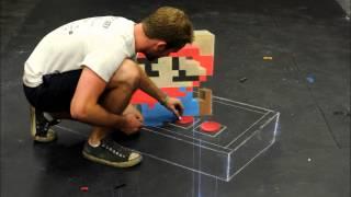 Super Mario - 3D Chalk Art (Time Lapse)