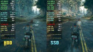 Days Gone (PC) HDD vs SSD - Stability Test