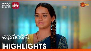 Abhinandana - Highlights of the day | Watch full EP only on Sun NXT |  11 Jan 2025 | Gemini TV