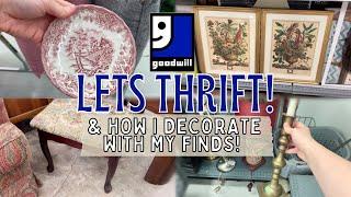 TONS OF VINTAGE! THRIFTING AT GOODWILL! + STYLED HAUL!