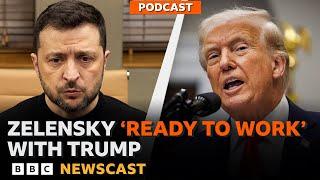 Has President Zelensky backed down from war of words with President Trump? | BBC Newscast