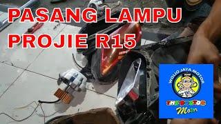 Pasang lampu projie di motor yamaha R15