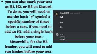 How to Make Discord Header Text