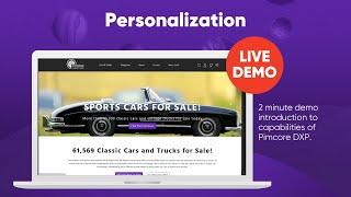 Personalization in Pimcore DXP/CMS