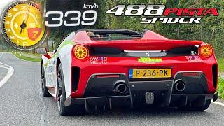 Ferrari 488 Pista | 0-339 Acceleration TOP SPEED POV & Sound