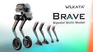 WLKATA Brave - Sim2Real Bipedal Robot -a game-changer in robotic research - Point-Foot Sole Wheeled