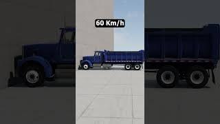 Dump Truck Crash Test - BeamNG.Drive #shorts